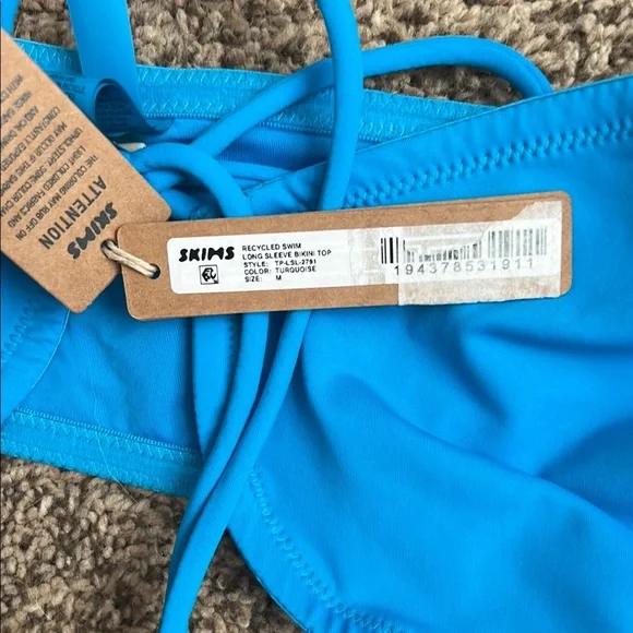 Skims Turquoise Bikini Top - Picture 2 of 2